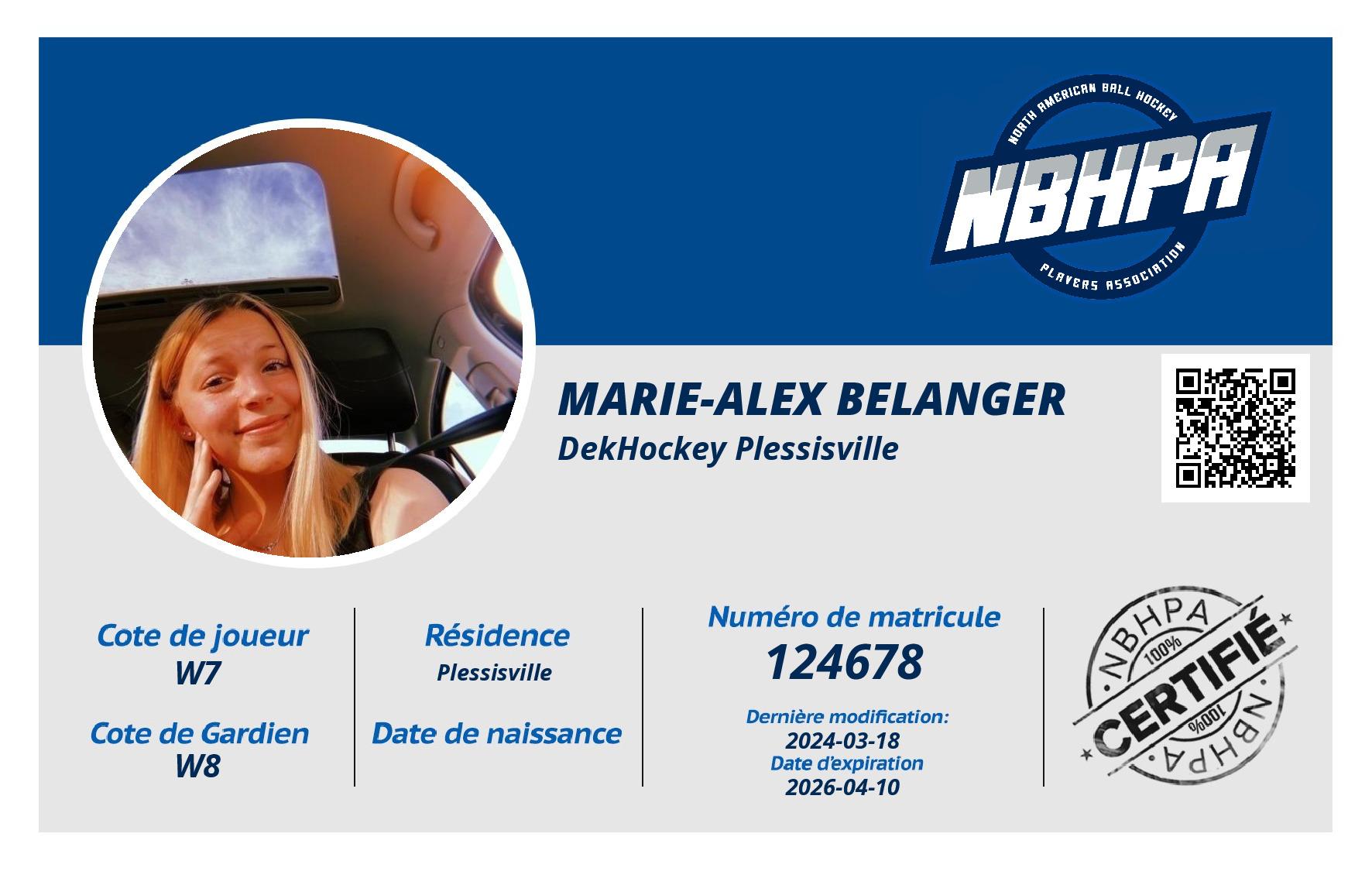 Marie-Alex Belanger