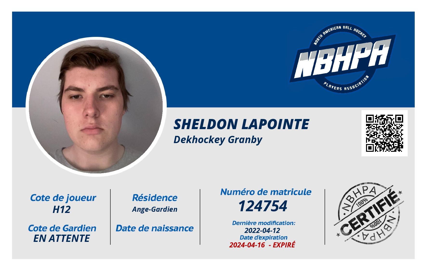 Sheldon Lapointe