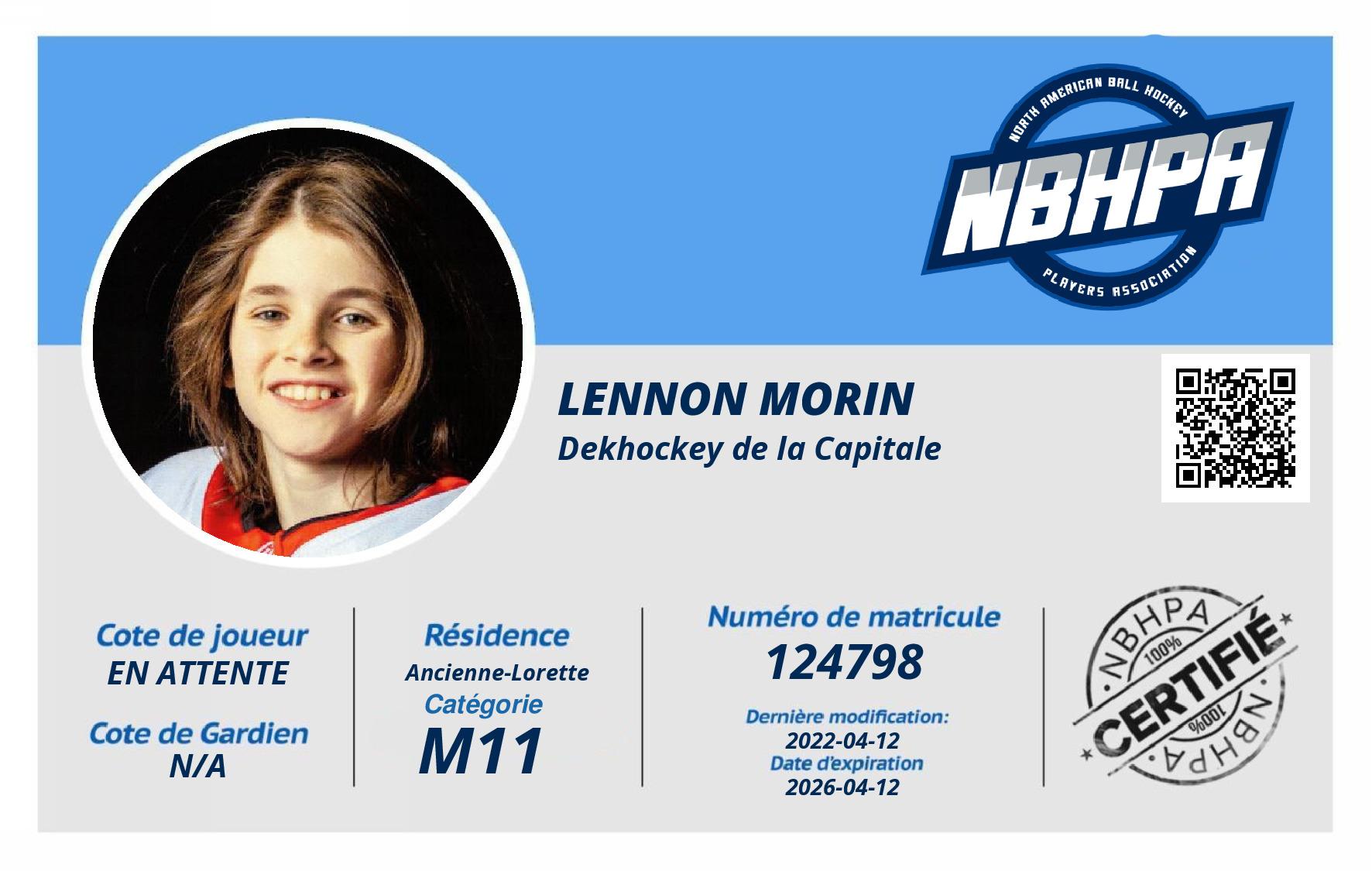 Lennon Morin