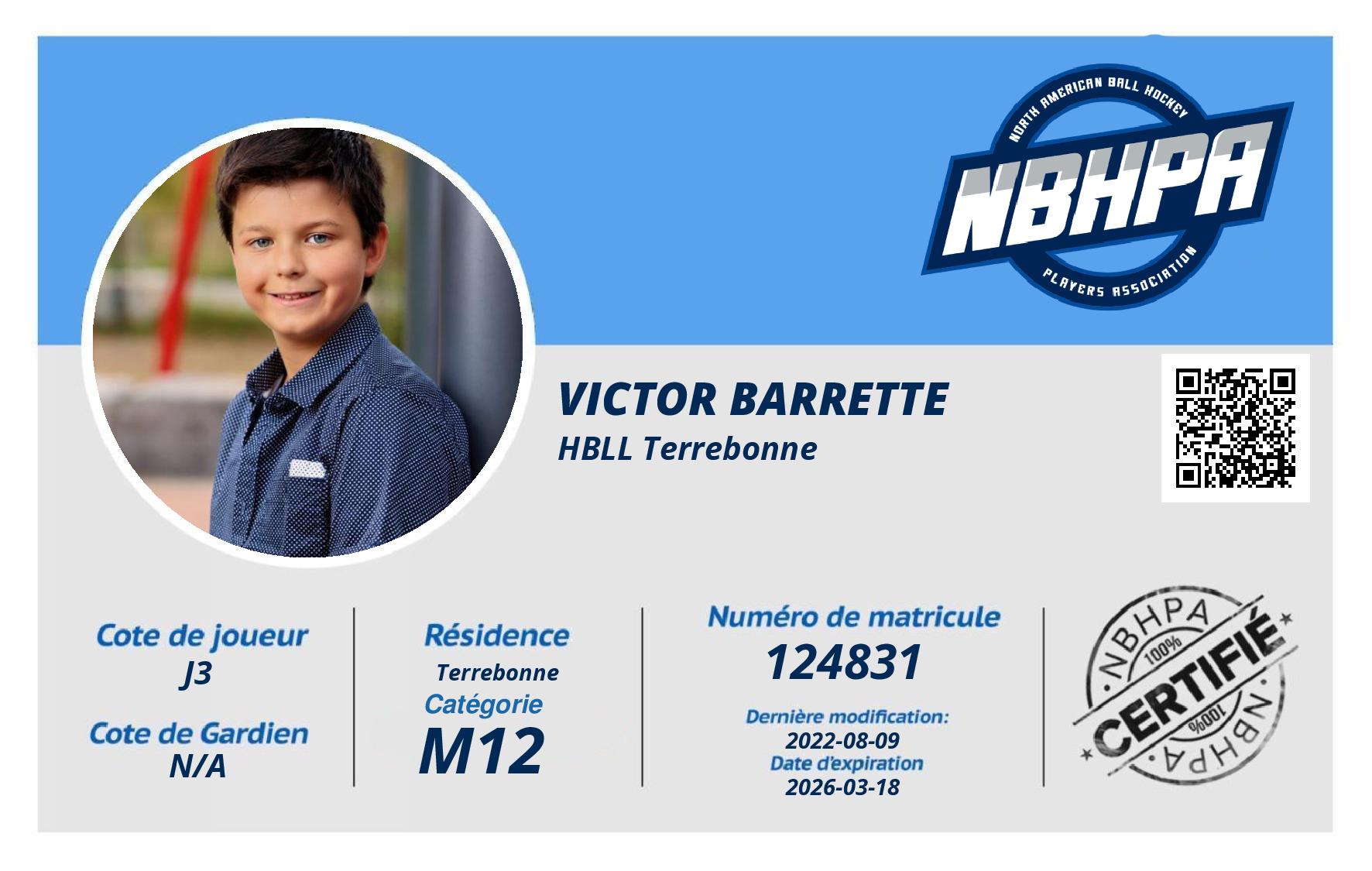 Victor Barrette