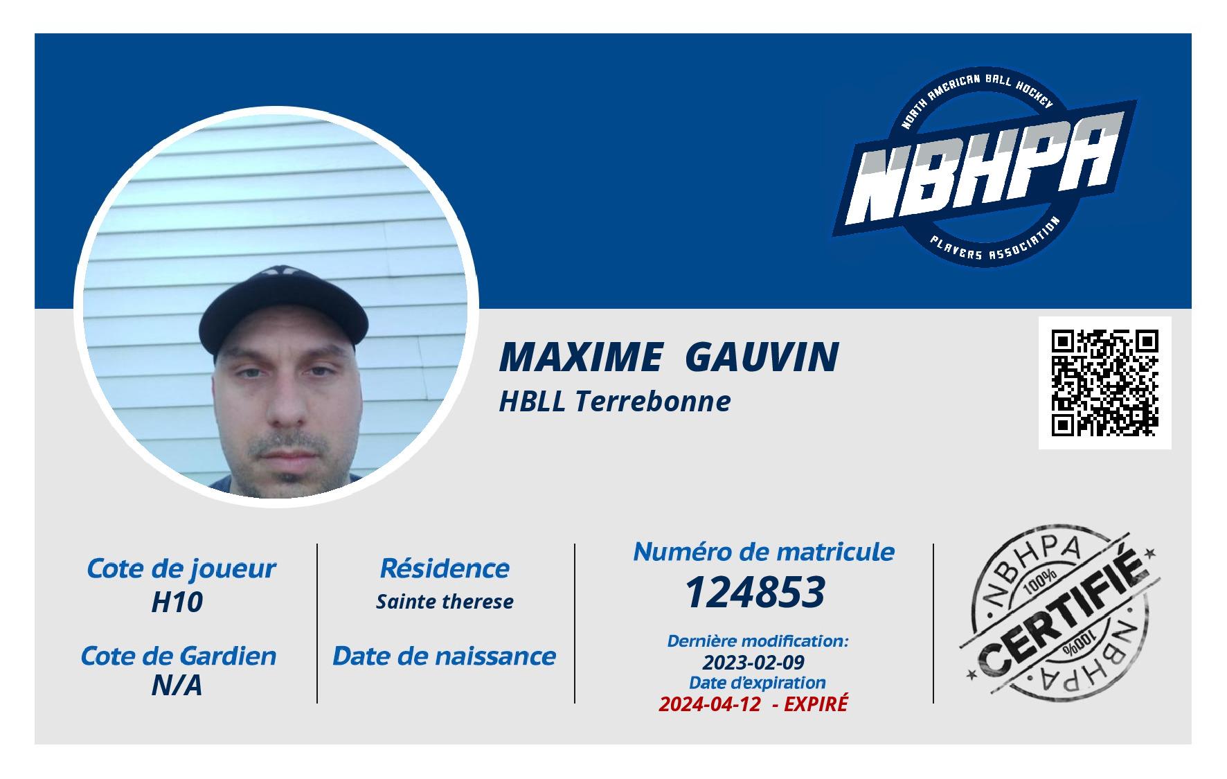 Maxime  Gauvin