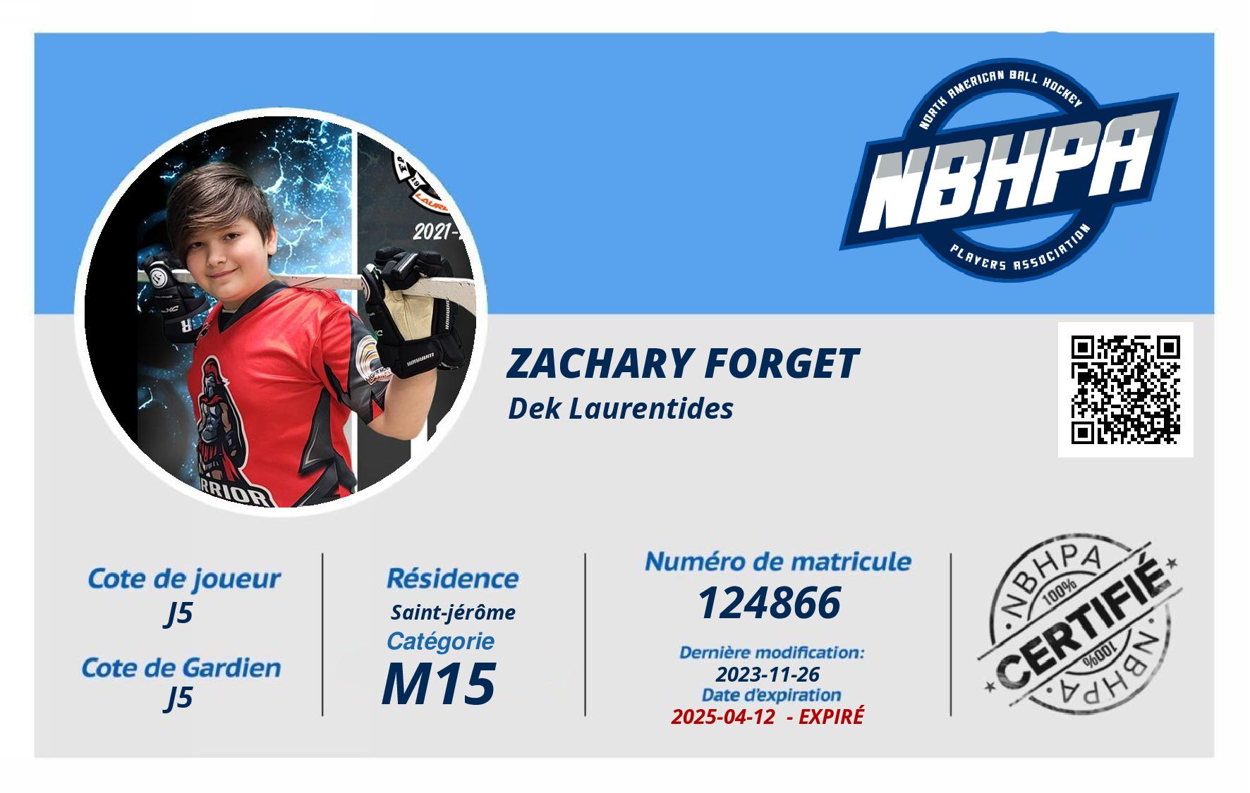 Zachary Forget