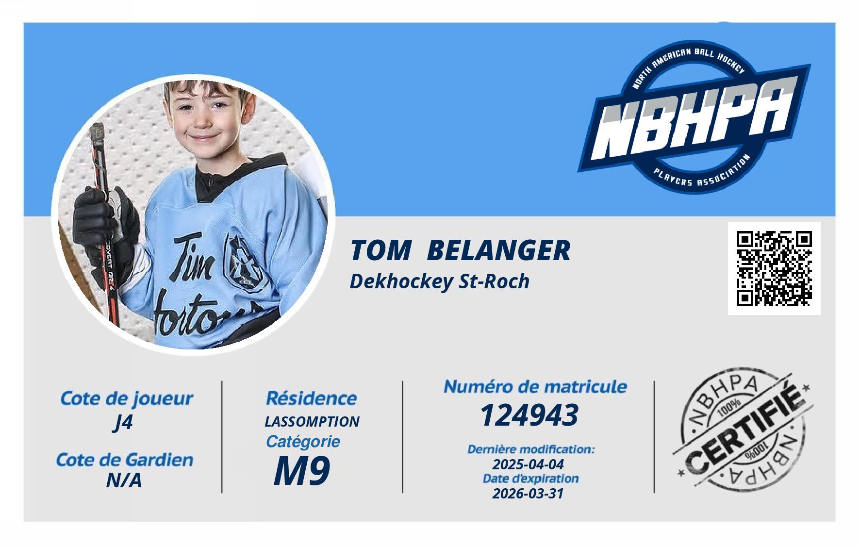 Tom  Belanger