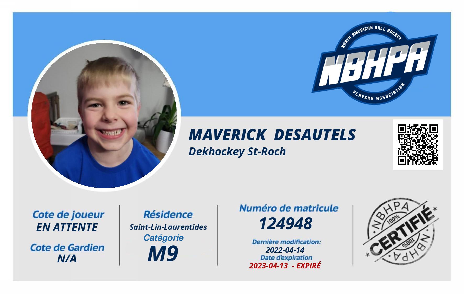 Maverick  Desautels