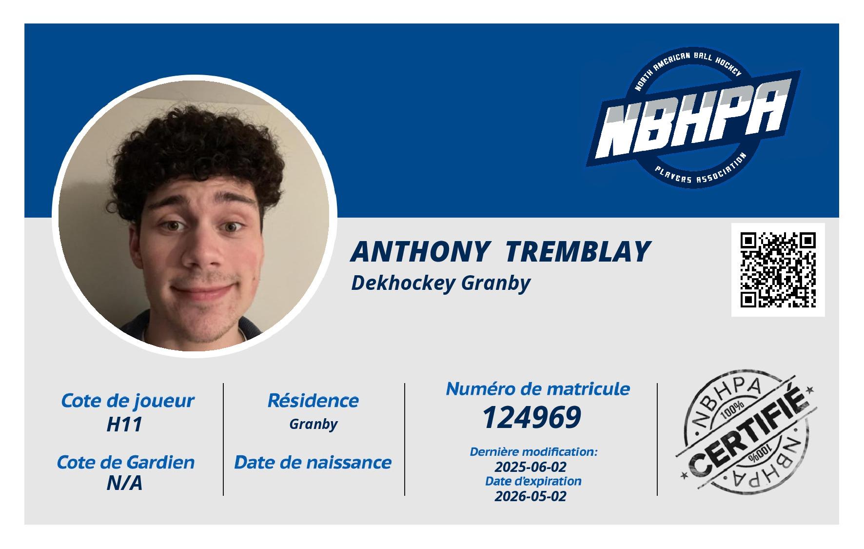 Anthony  Tremblay 
