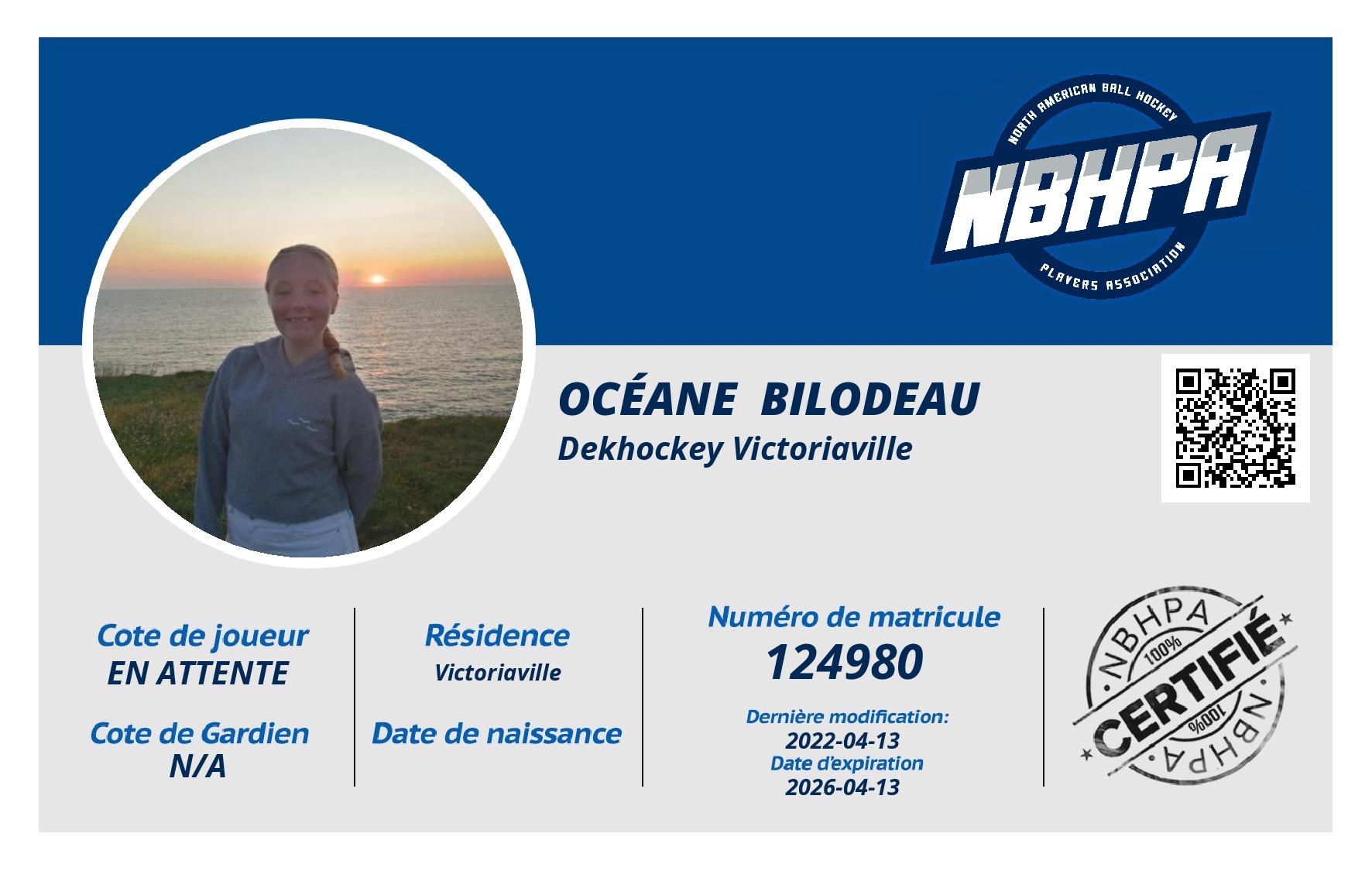 Océane  Bilodeau 