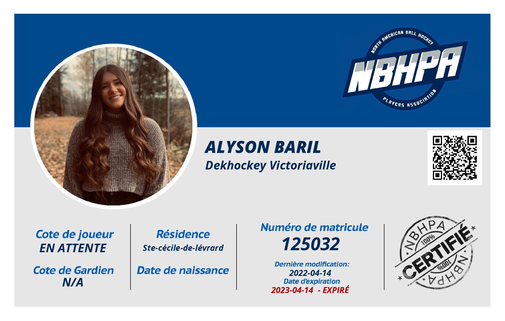 Alyson Baril