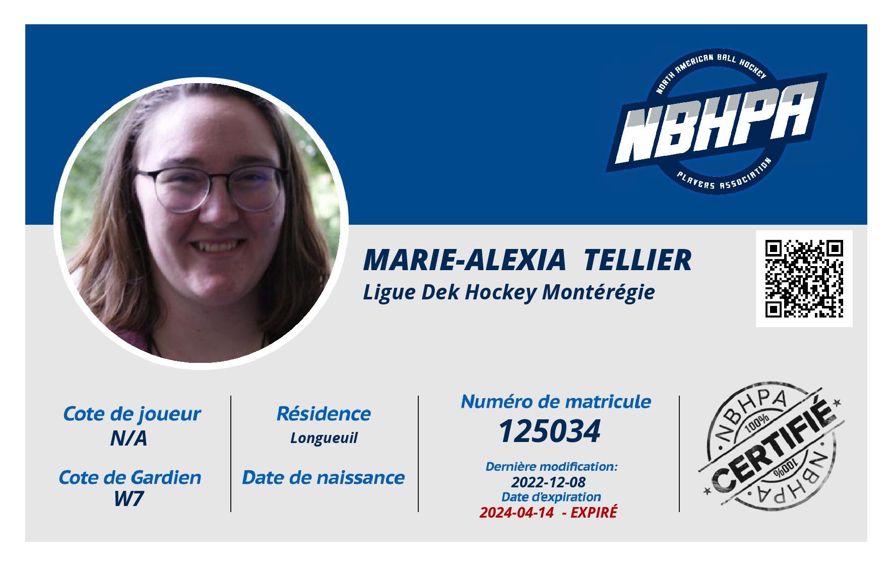 Marie-Alexia  Tellier