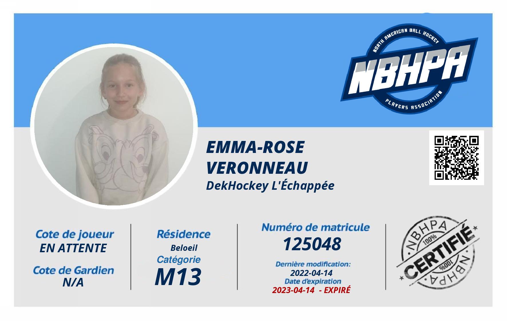 Emma-rose  Veronneau 
