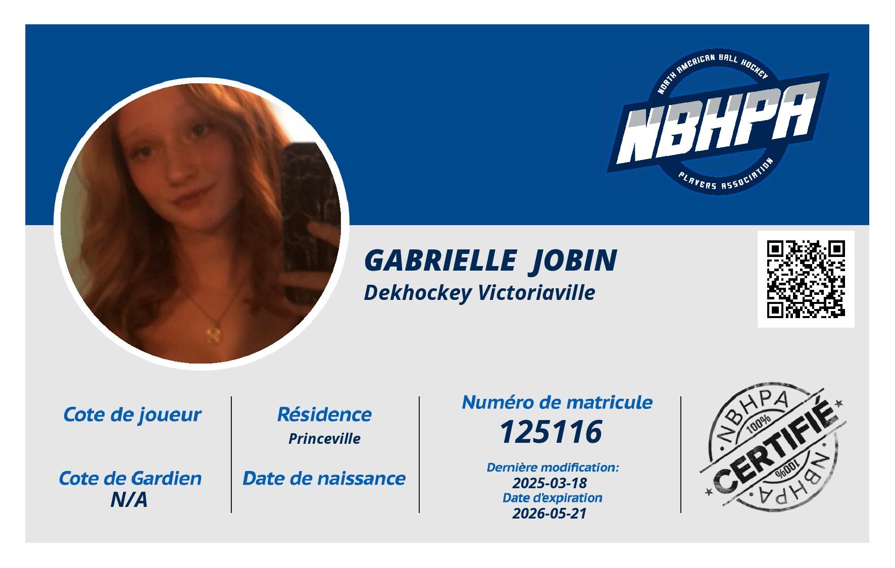 Gabrielle  Jobin