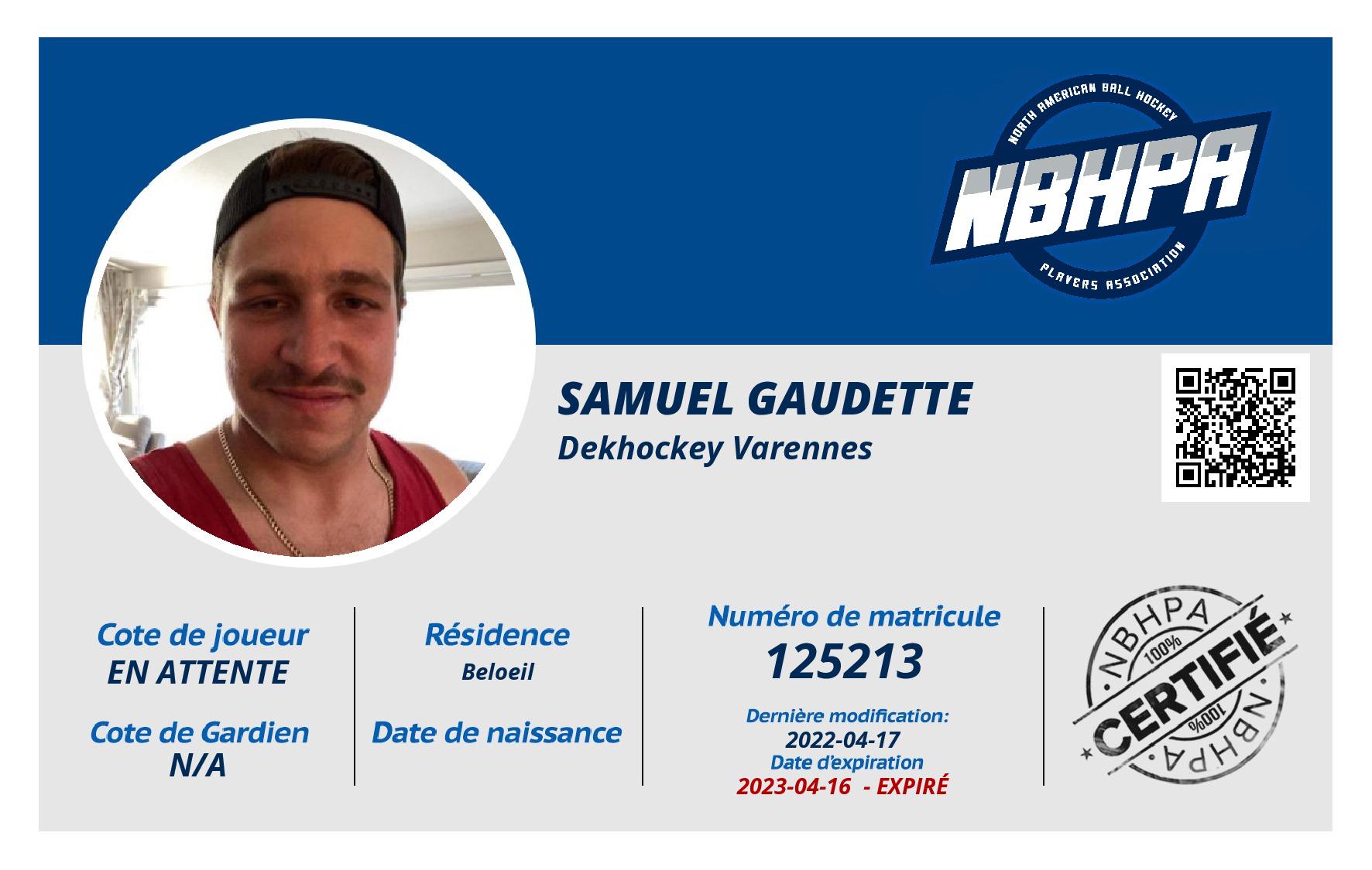 Samuel Gaudette