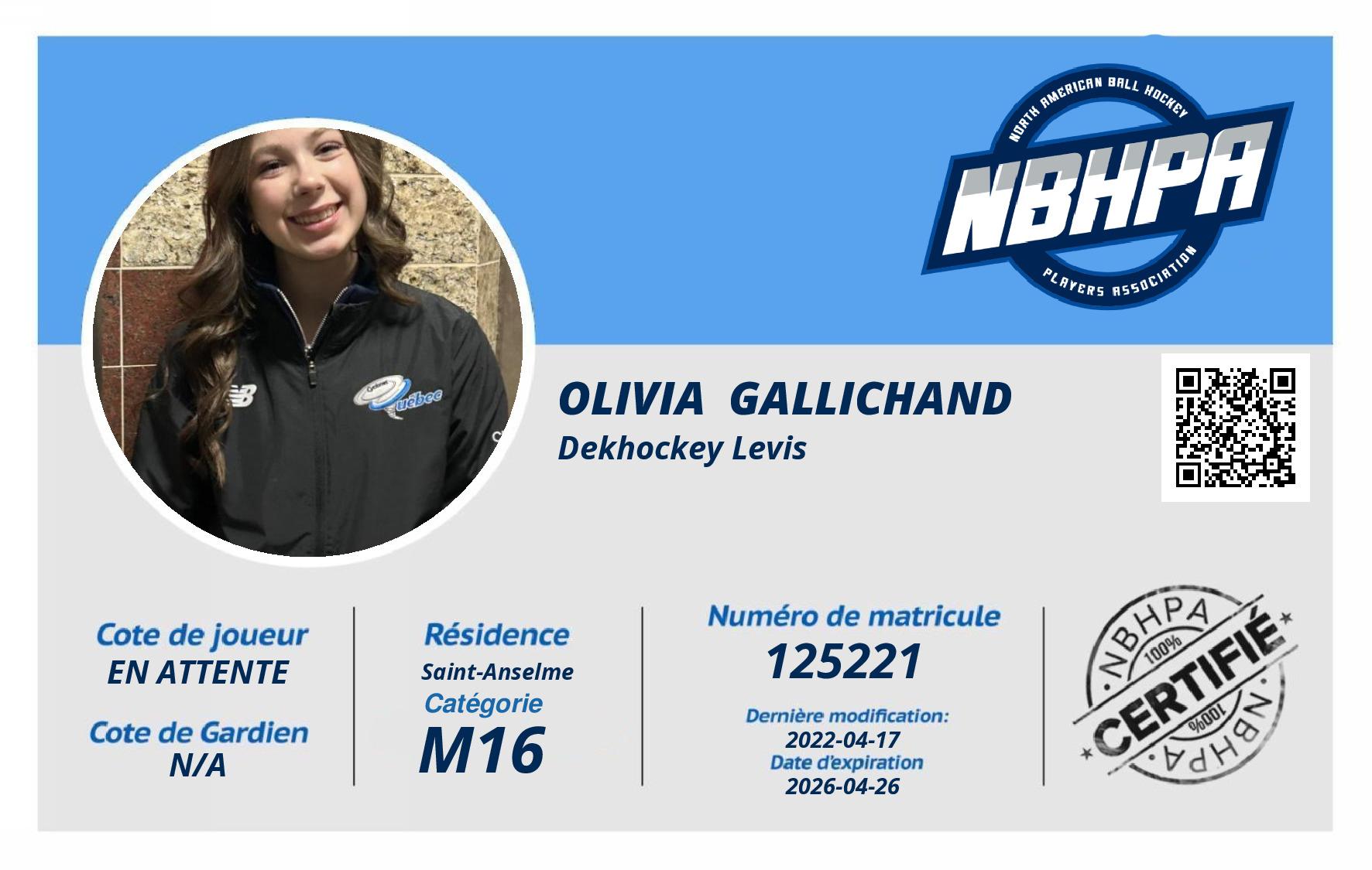 Olivia  Gallichand 
