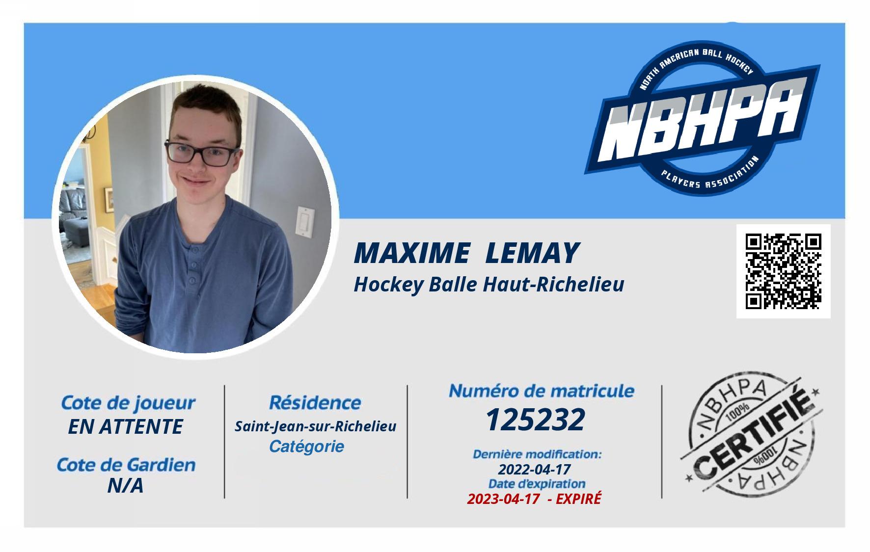 Maxime  Lemay 