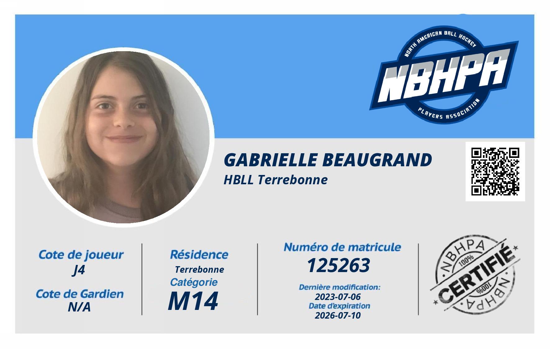 Gabrielle Beaugrand 