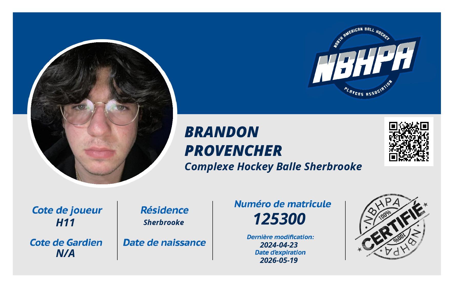 Brandon  Provencher 
