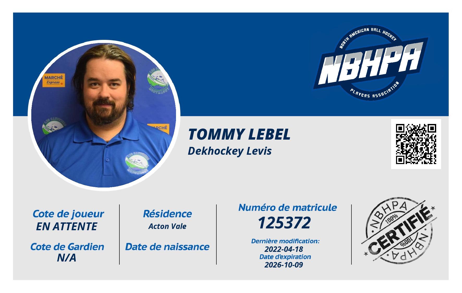 Tommy Lebel