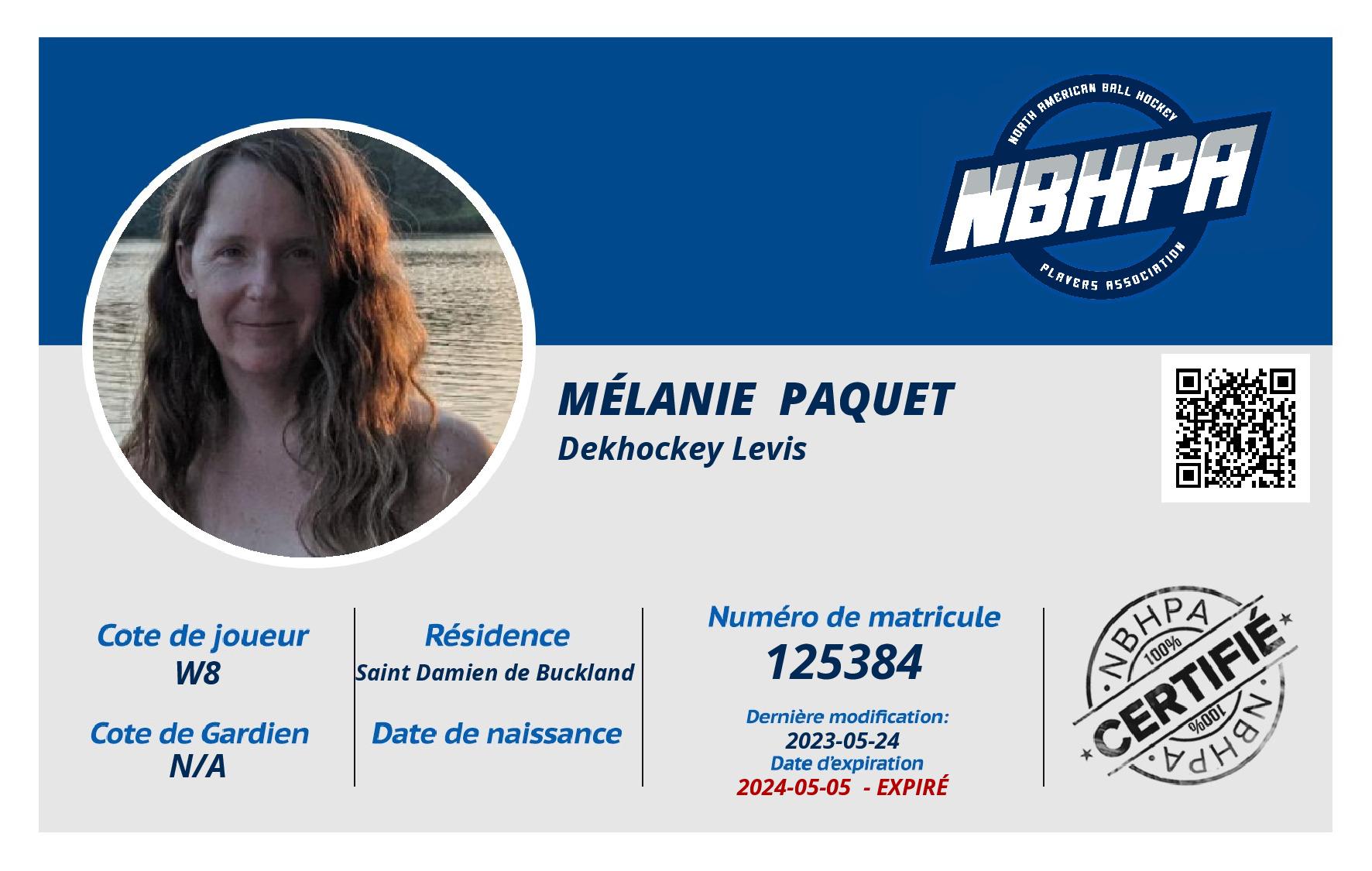Mélanie  Paquet 