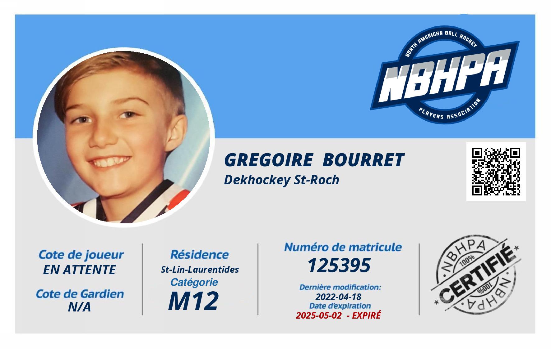 Gregoire  Bourret