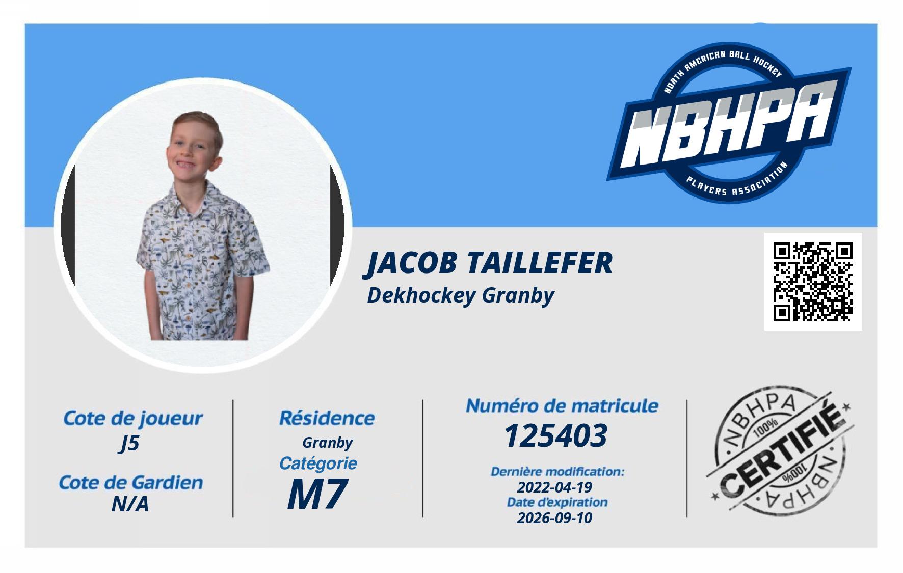 Jacob Taillefer