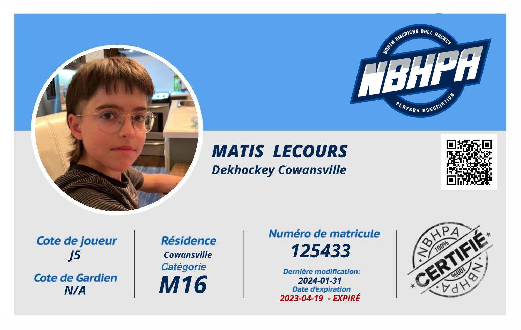 Matis  Lecours 