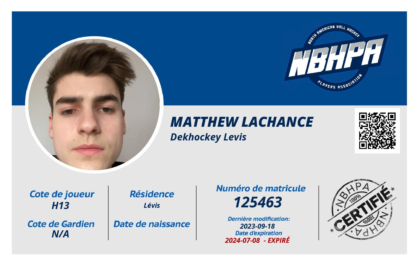 Matthew Lachance