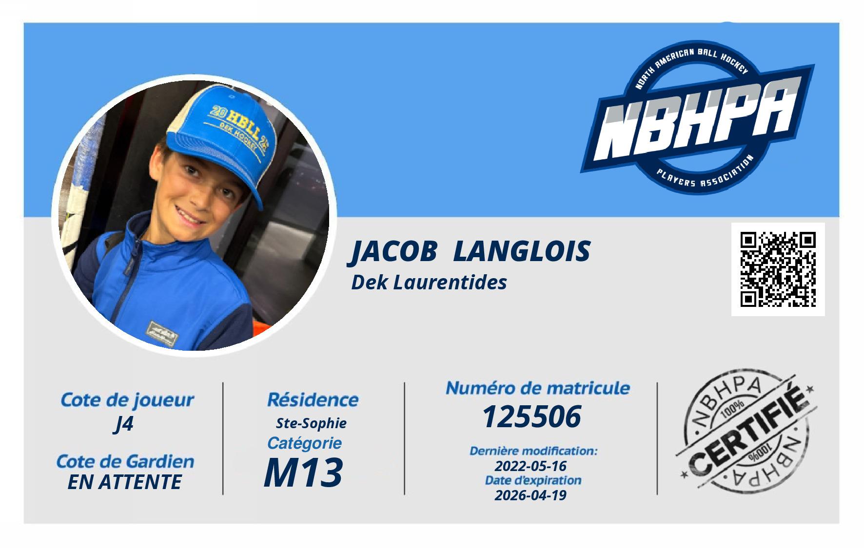Jacob  Langlois 