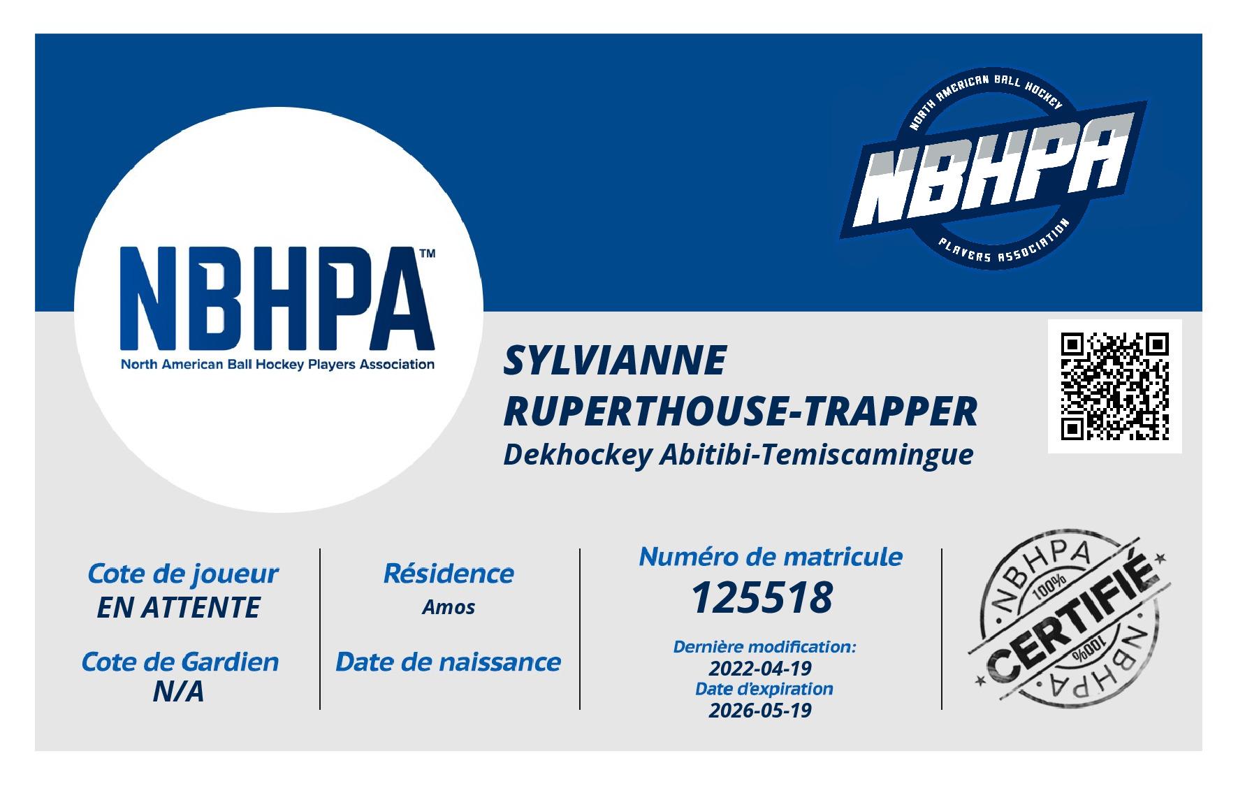 Sylvianne Ruperthouse-Trapper