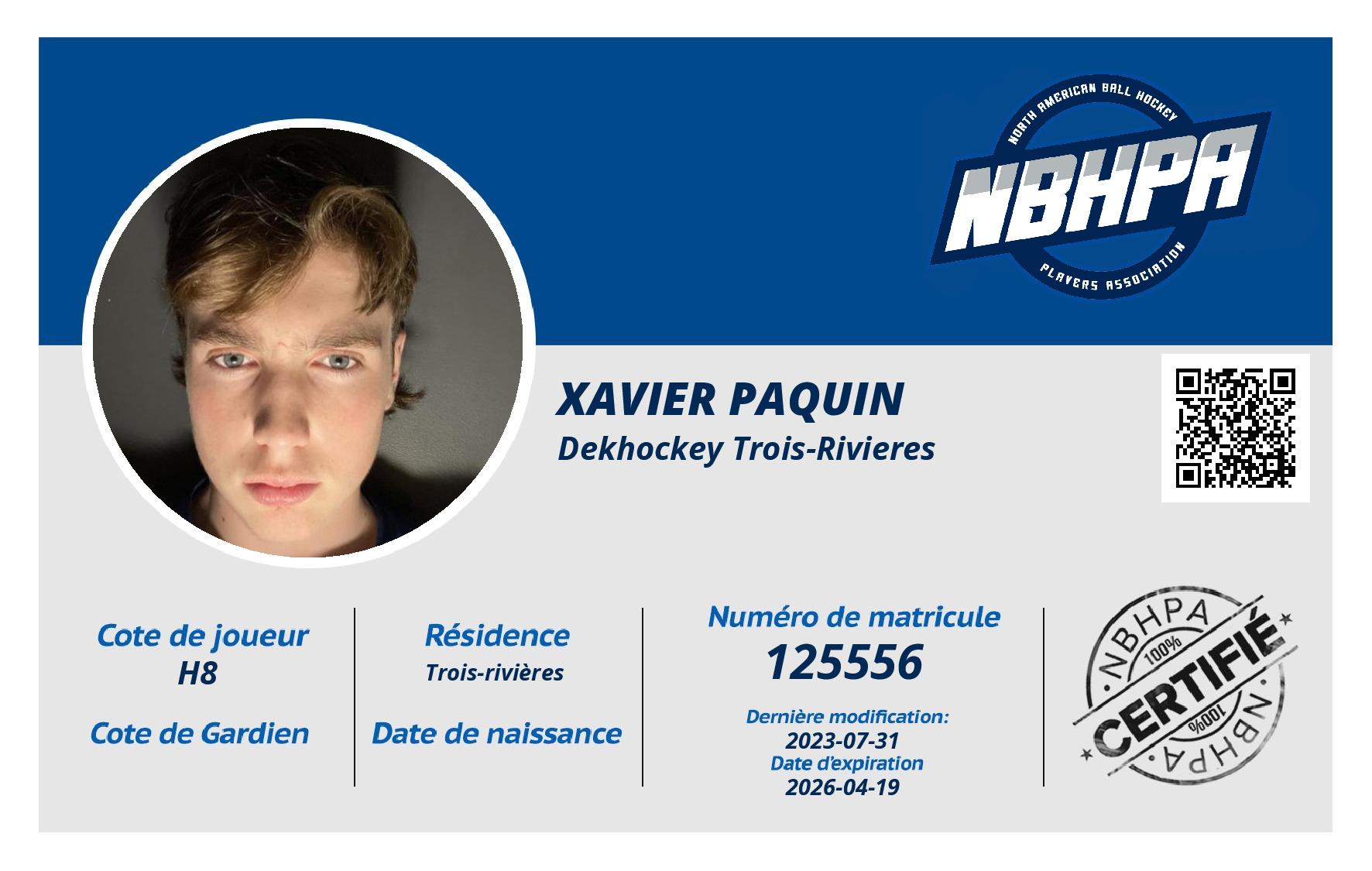 Xavier Paquin