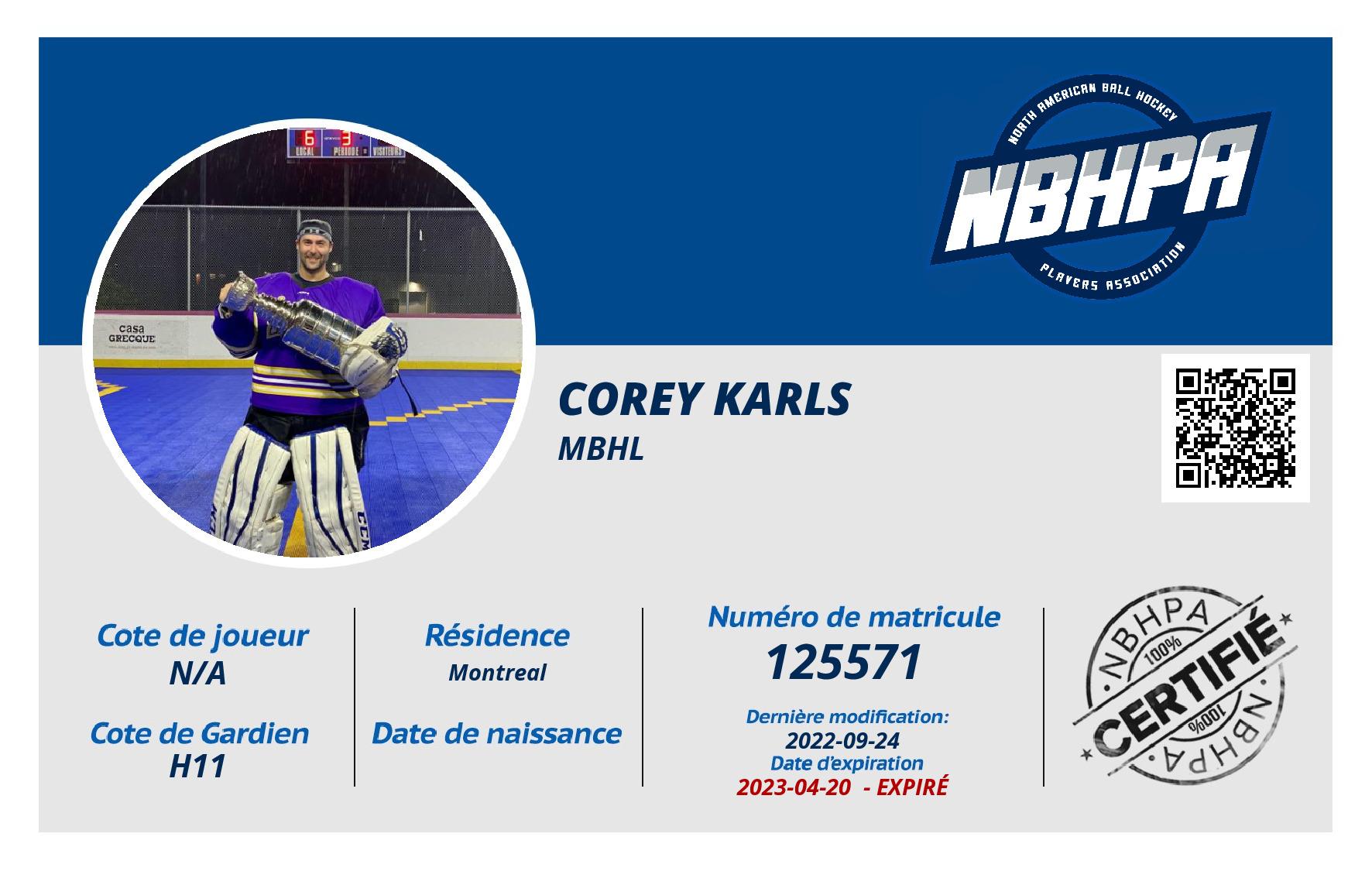 Corey Karls