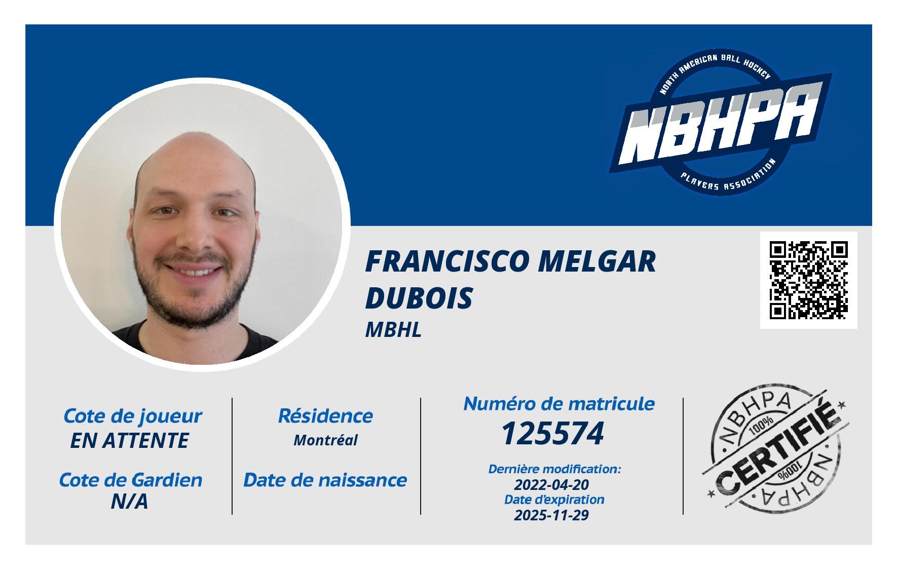 Francisco Melgar Dubois