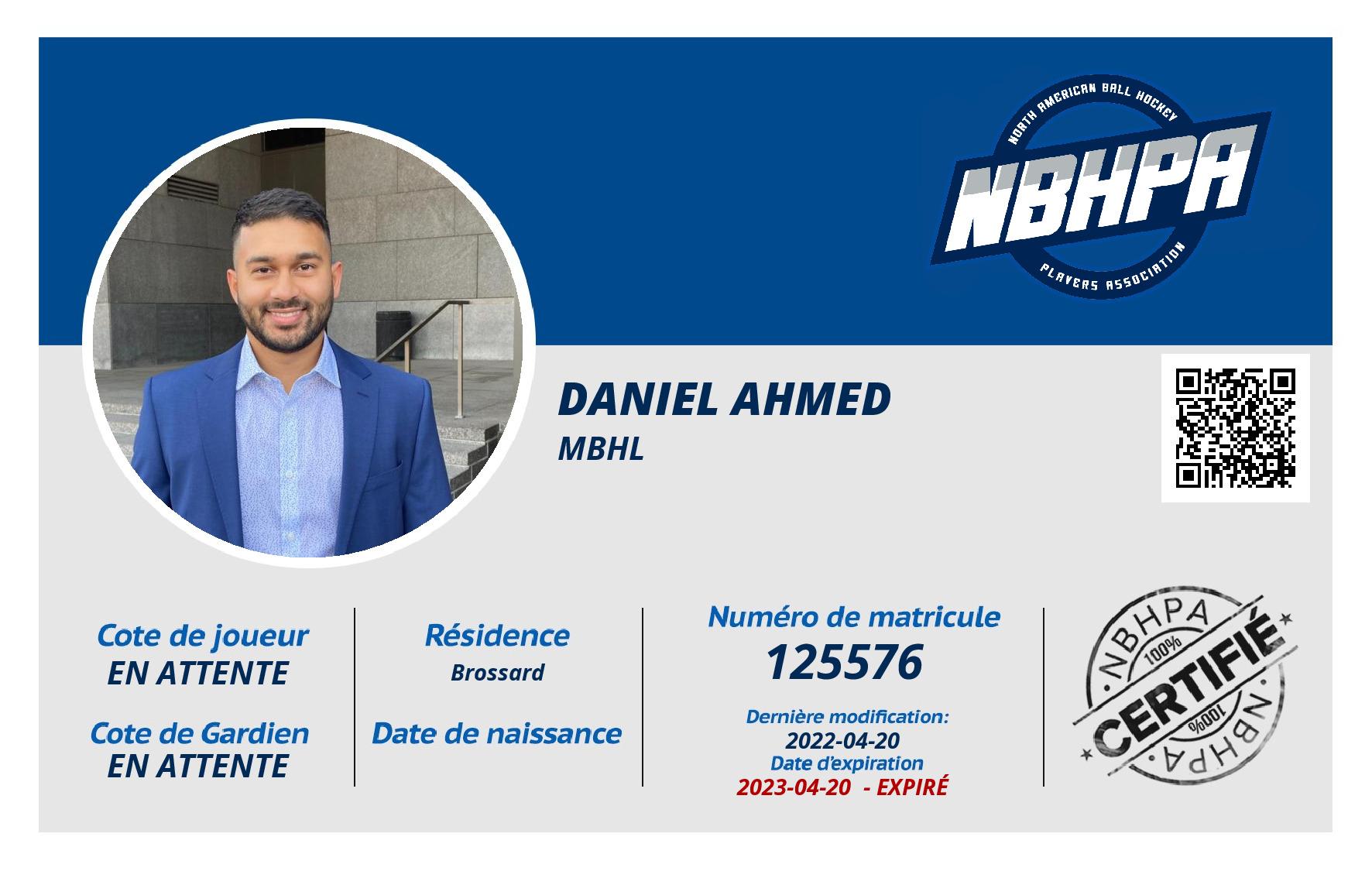 Daniel Ahmed