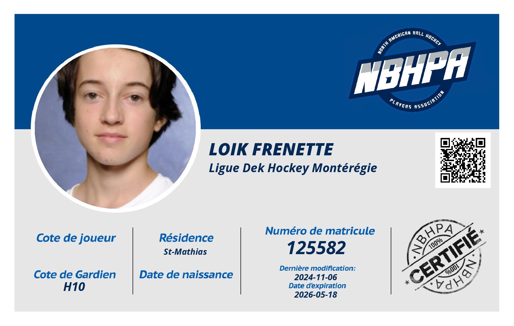 Loik Frenette