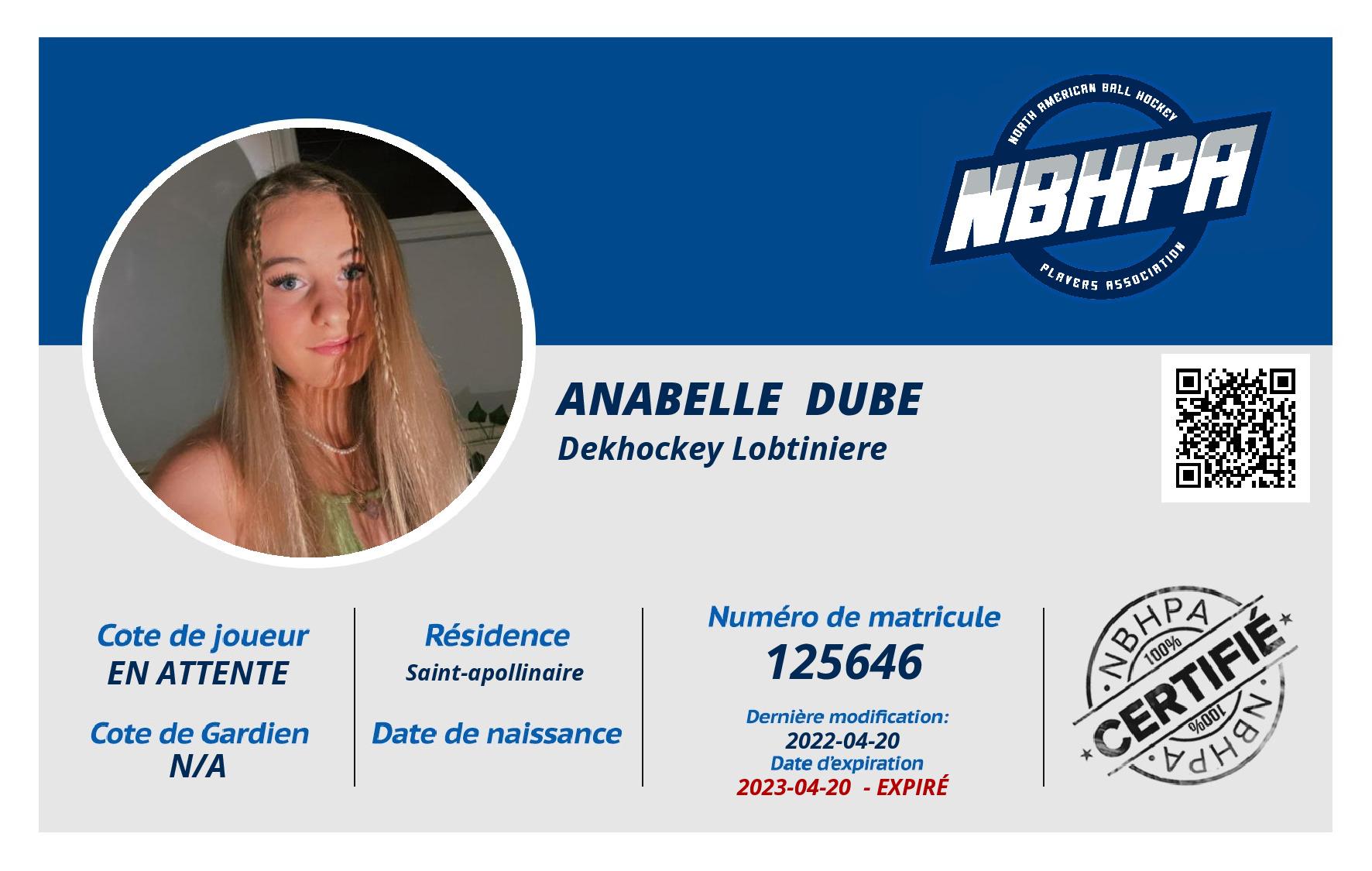 Anabelle  Dube 