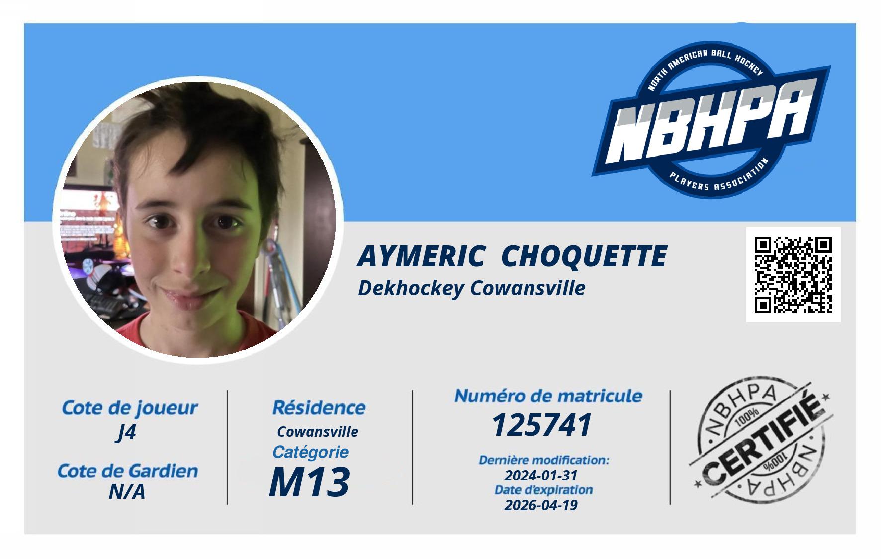 Aymeric  Choquette