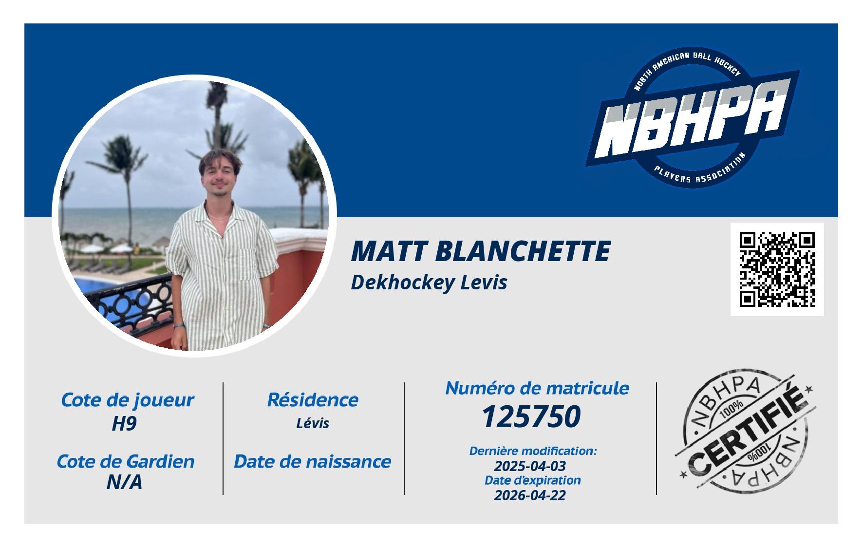 Matt Blanchette