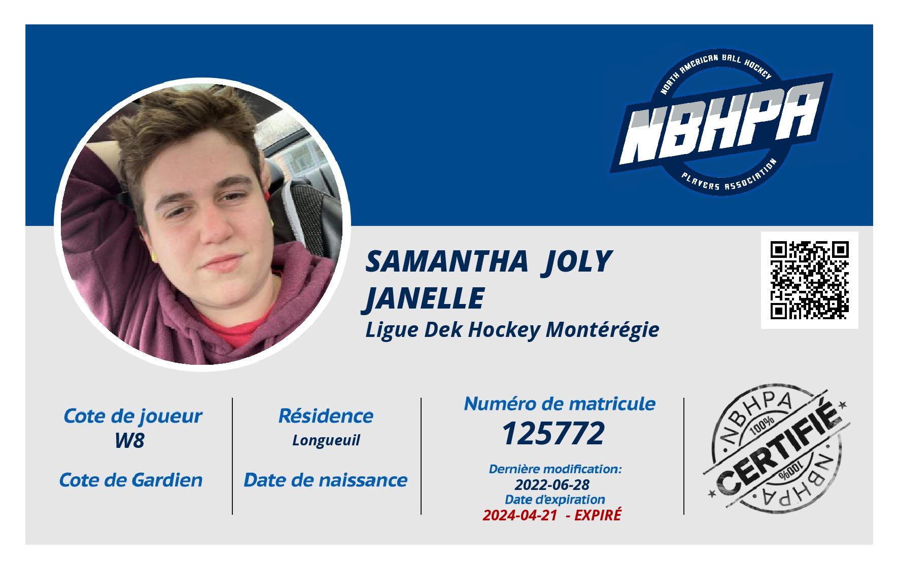 Samantha  Joly Janelle