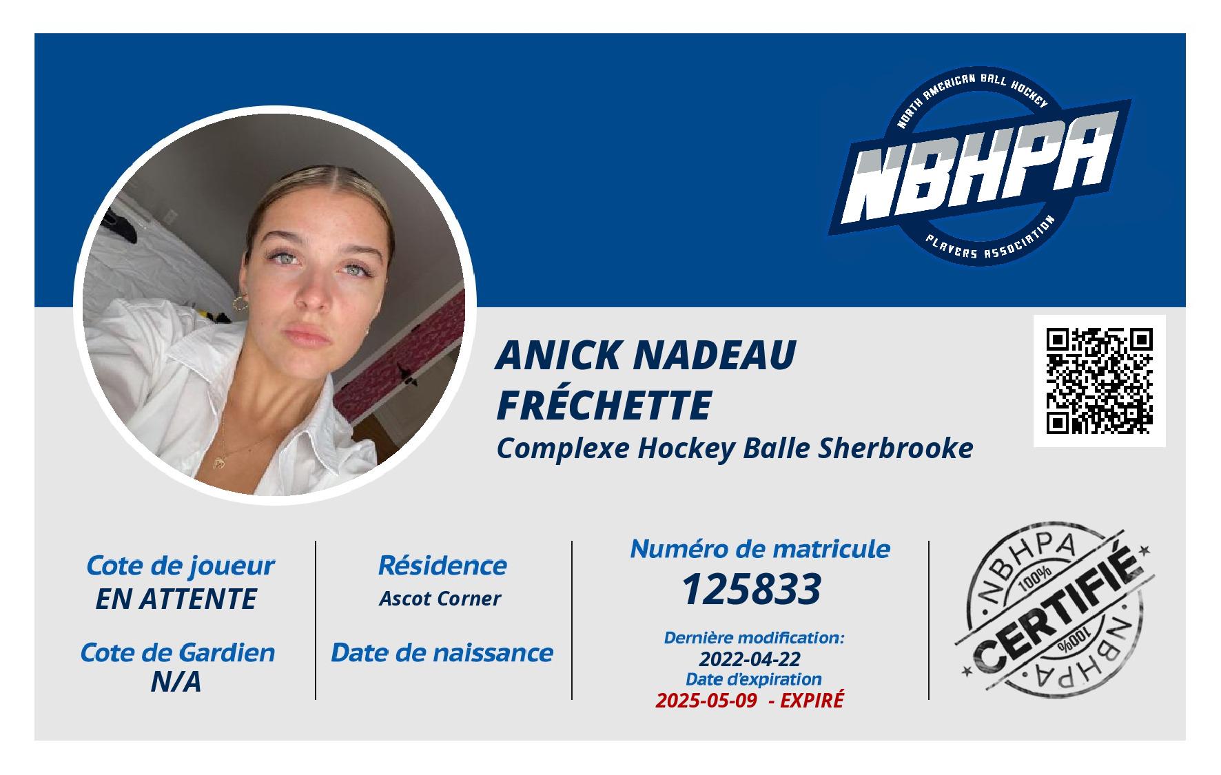 Anick Nadeau Fréchette