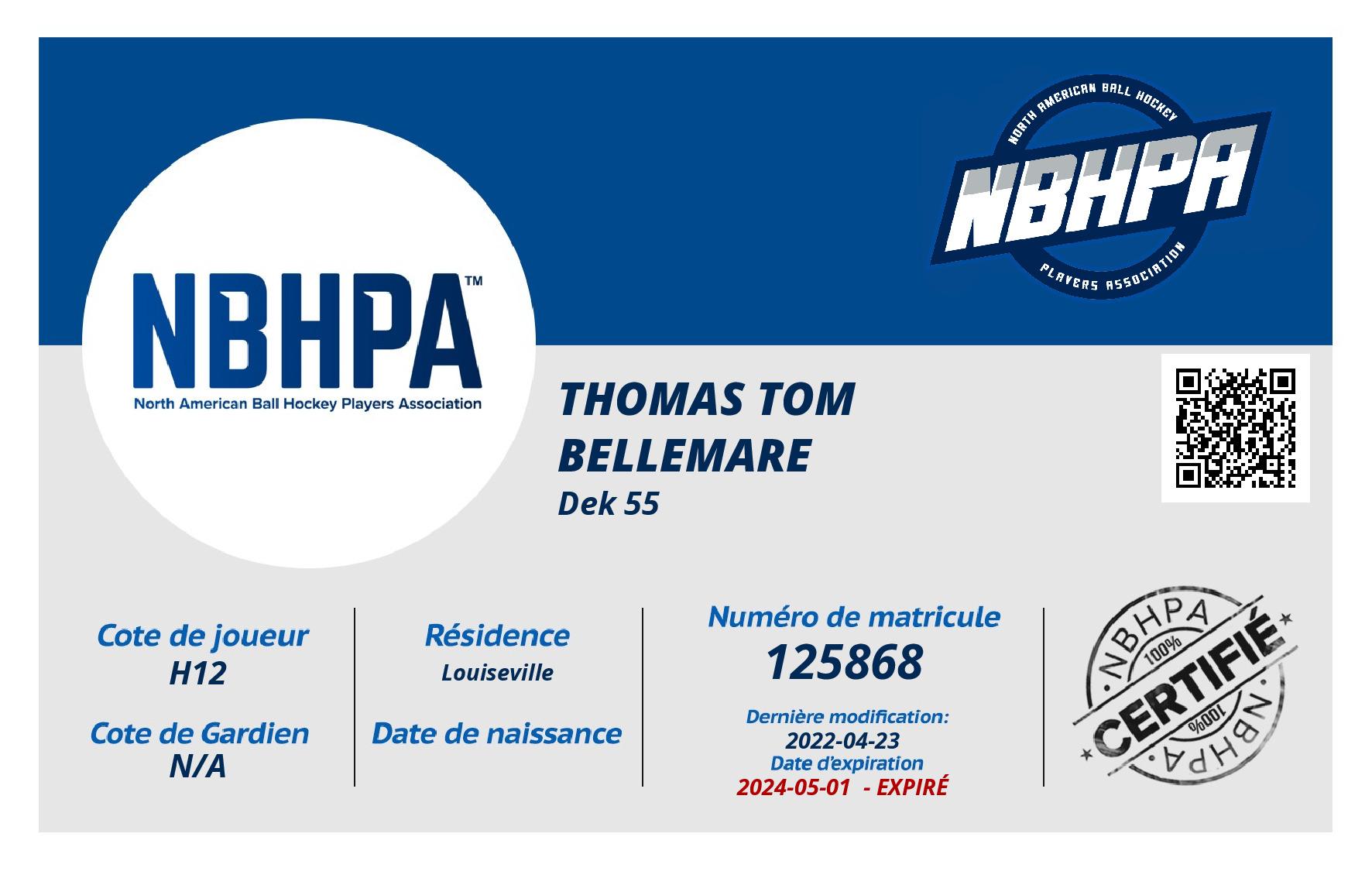 Thomas Tom Bellemare