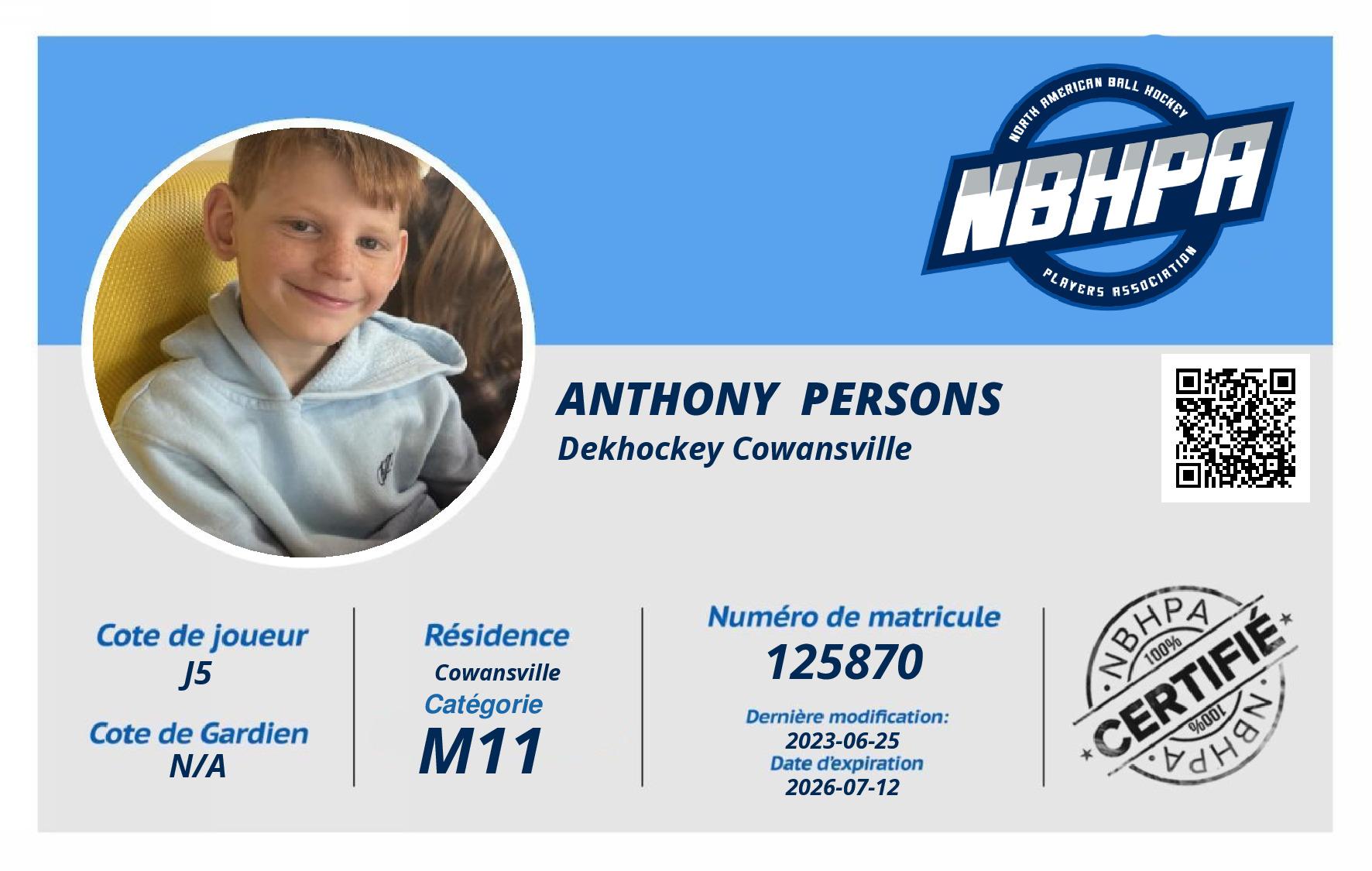 Anthony  Persons 