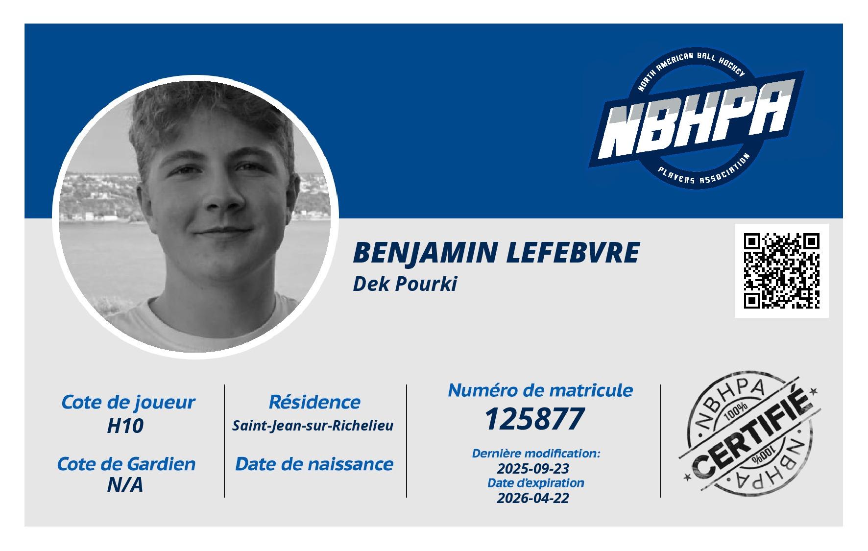 Benjamin Lefebvre