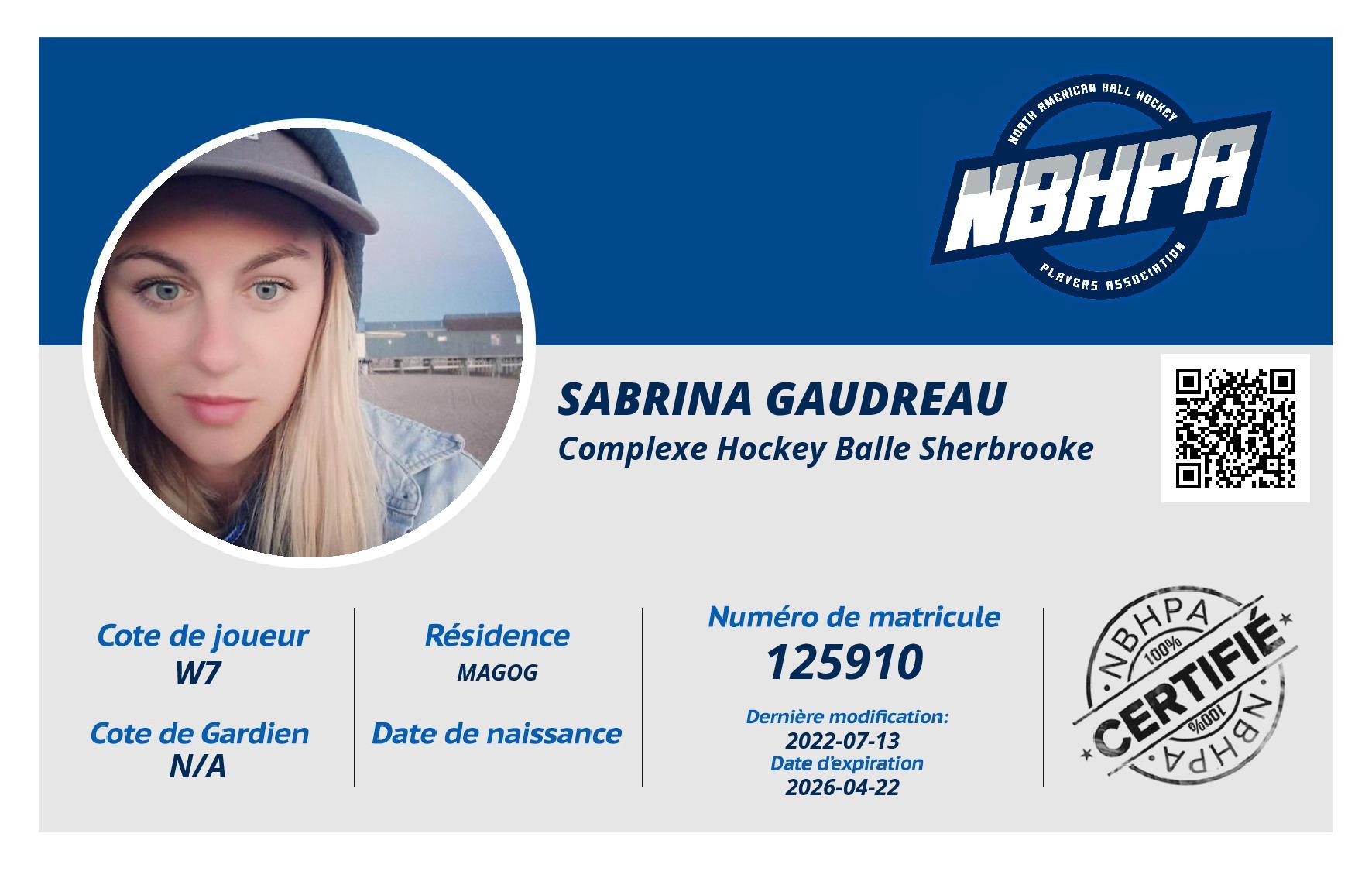 Sabrina Gaudreau