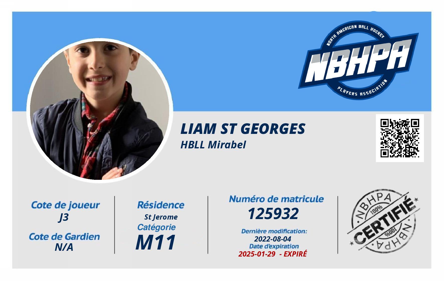 Liam St Georges 