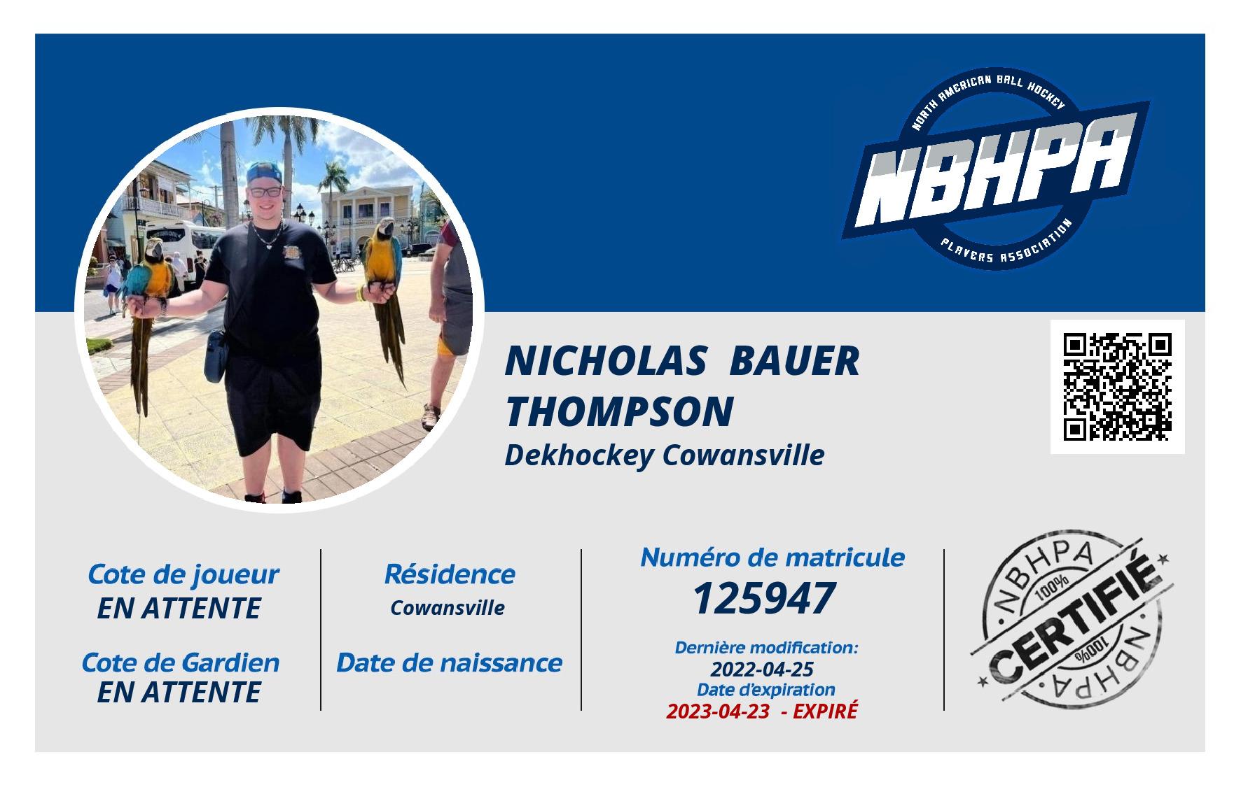 Nicholas  Bauer thompson 