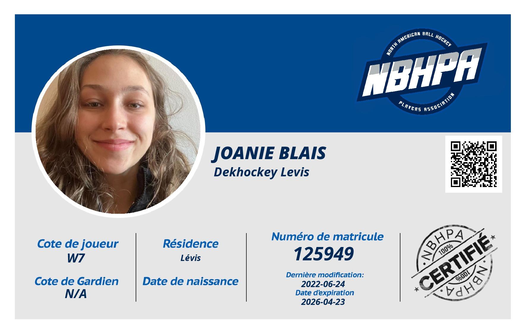 Joanie Blais