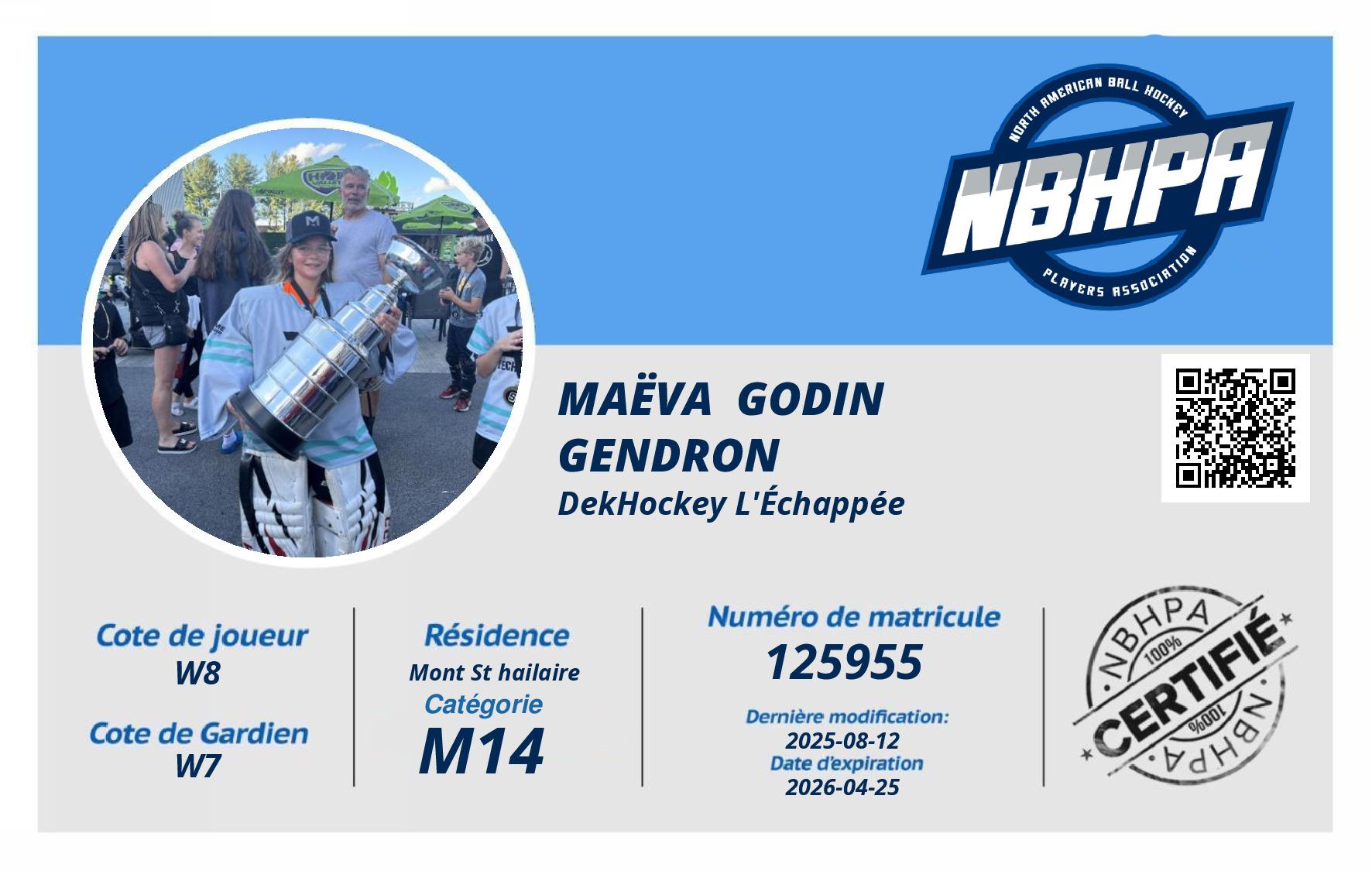 Maëva  Godin Gendron 