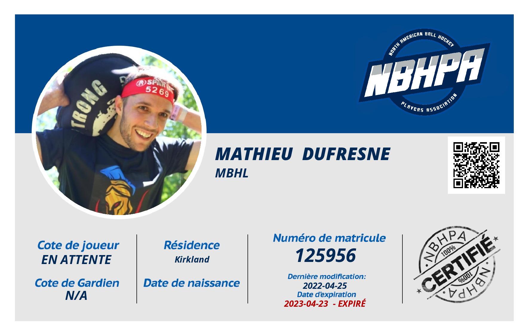 Mathieu  Dufresne