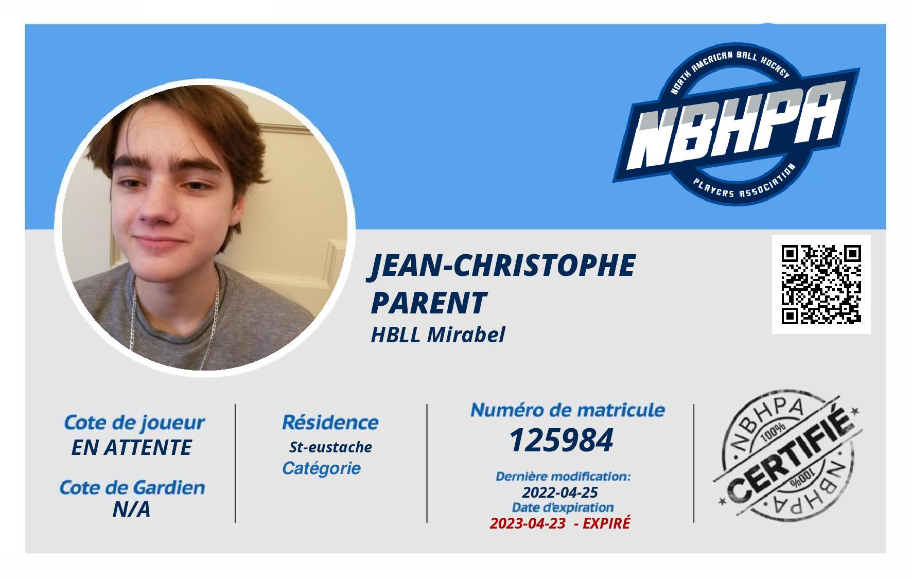 Jean-christophe Parent