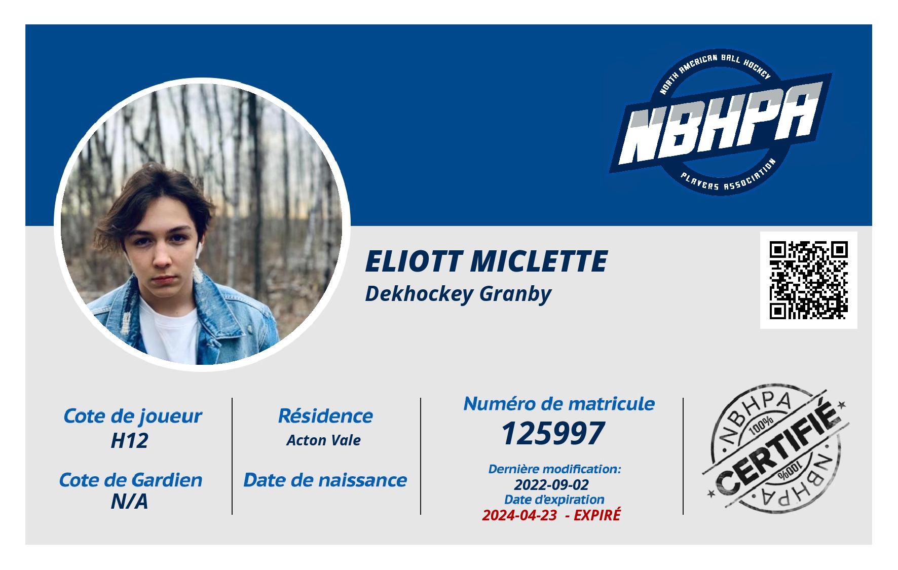 Eliott Miclette