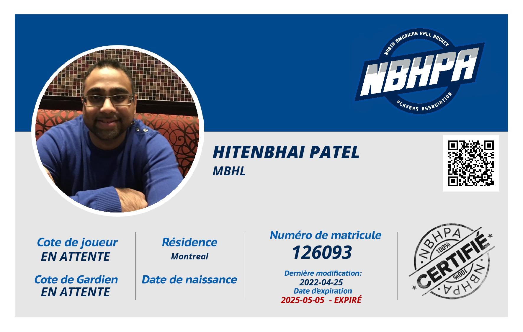 Hitenbhai Patel