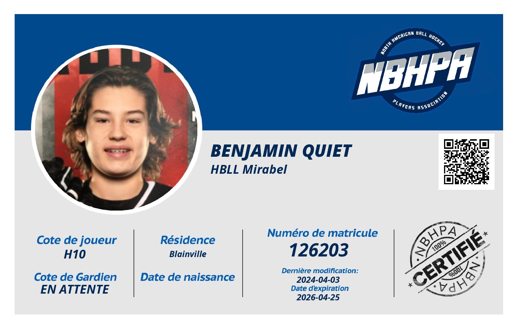 Benjamin Quiet